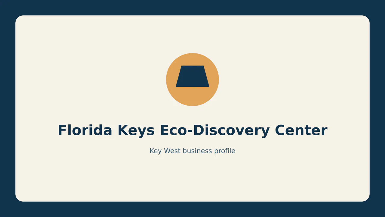 Florida Keys Eco-Discovery Center profile identifier; RealReviews editorial text mark, not the business's official logo or a photograph.