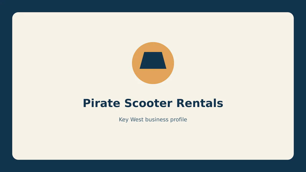 Pirate Scooter Rentals profile identifier; RealReviews editorial text mark, not the business's official logo or a photograph.