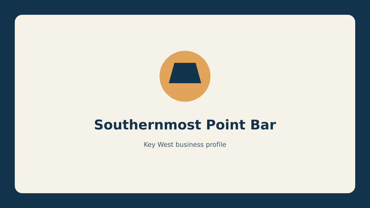 Southernmost Point Bar profile identifier; RealReviews editorial text mark, not the business's official logo or a photograph.