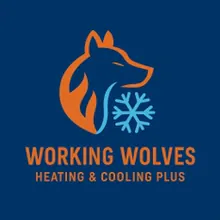 Working Wolves Heating & Cooling PLUS logo