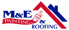 M & E Painting and Roofing logo