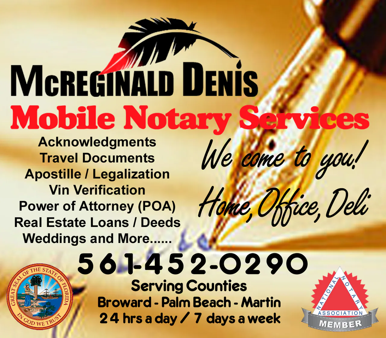 McReginald Denis Mobile Notary profile media