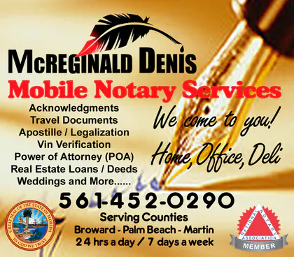 McReginald Denis Mobile Notary media 1
