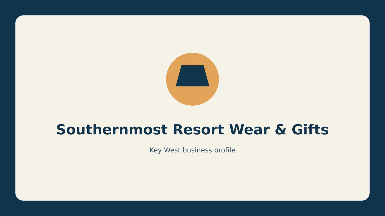 Southernmost Resort Wear & Gifts profile identifier; RealReviews editorial text mark, not the business's official logo or a photograph.
