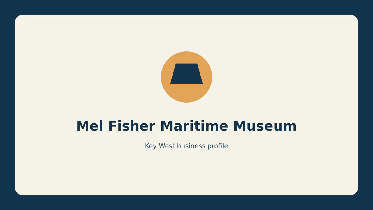 Mel Fisher Maritime Museum profile identifier; RealReviews editorial text mark, not the business's official logo or a photograph.