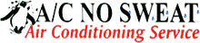 A/C No Sweat Air Conditioning Service logo