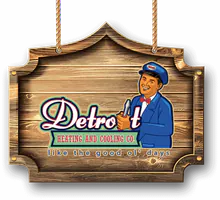 Detroit Heating and Cooling Co. logo