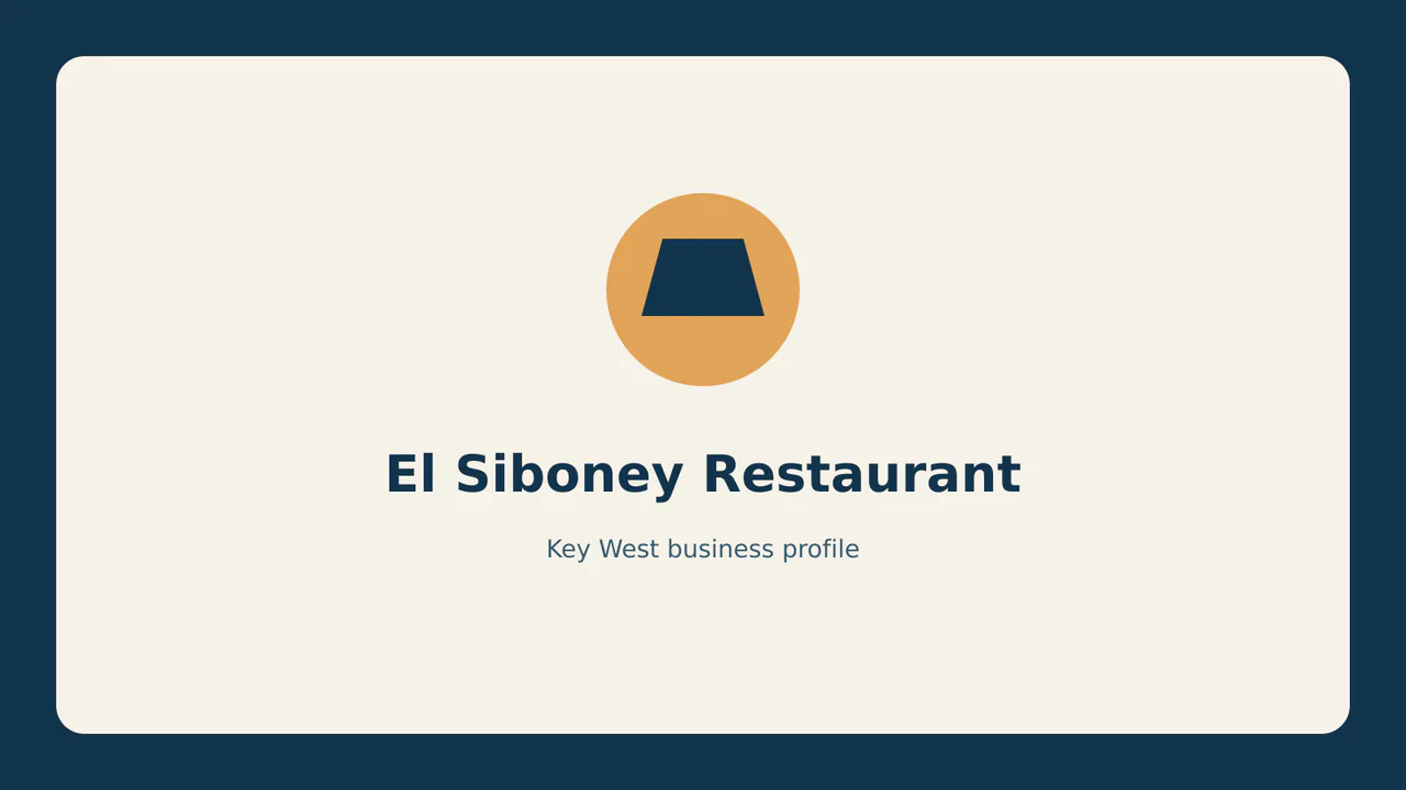 El Siboney Restaurant profile identifier; RealReviews editorial text mark, not the business's official logo or a photograph.