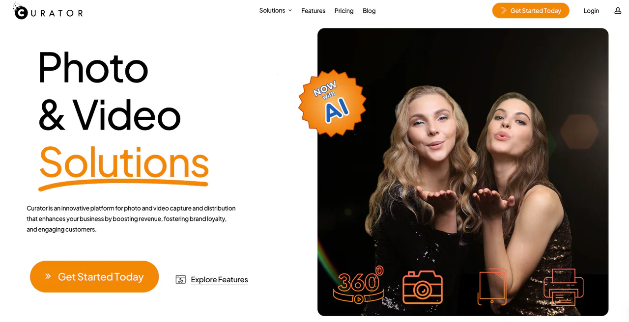 Curator profile media