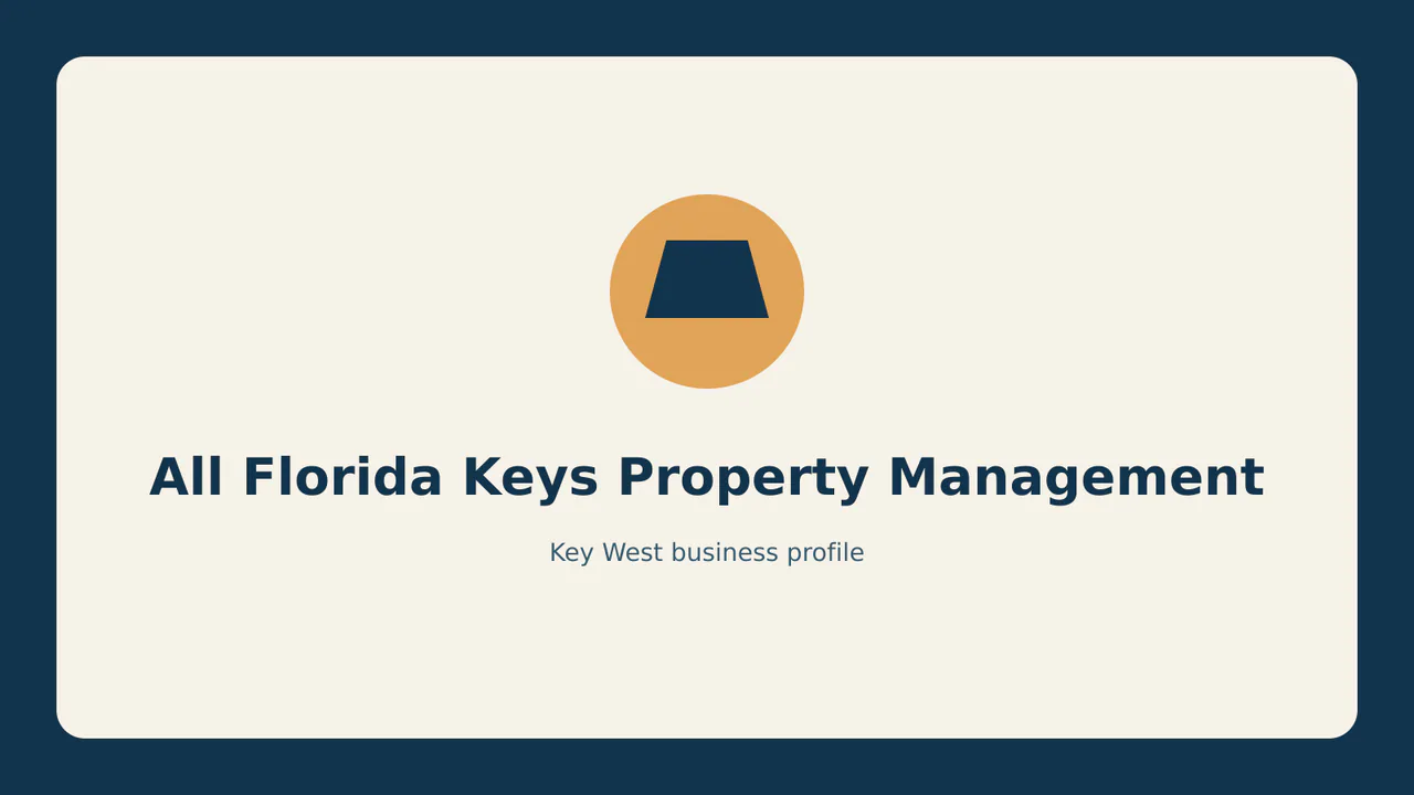 All Florida Keys Property Management profile identifier; RealReviews editorial text mark, not the business's official logo or a photograph.