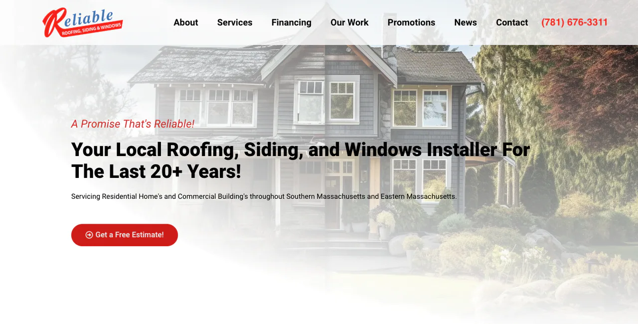 Reliable Roofing, Siding & Windows profile media