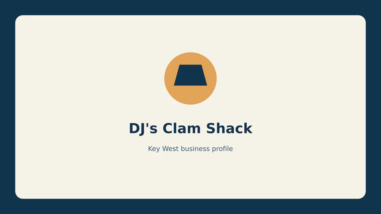DJ's Clam Shack profile identifier; RealReviews editorial text mark, not the business's official logo or a photograph.