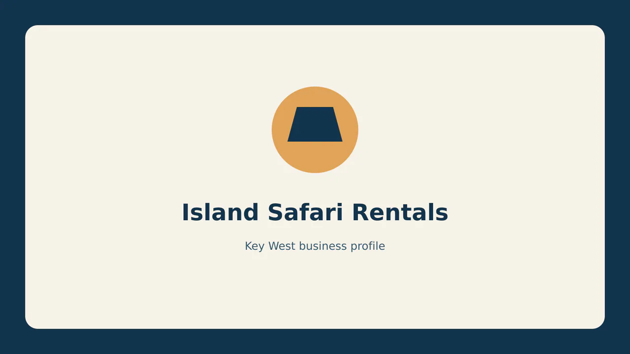 Island Safari Rentals profile identifier; RealReviews editorial text mark, not the business's official logo or a photograph.