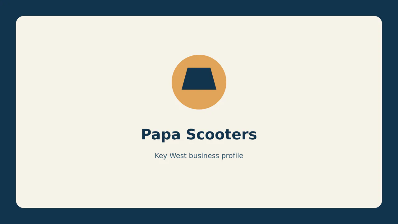 Papa Scooters profile identifier; RealReviews editorial text mark, not the business's official logo or a photograph.