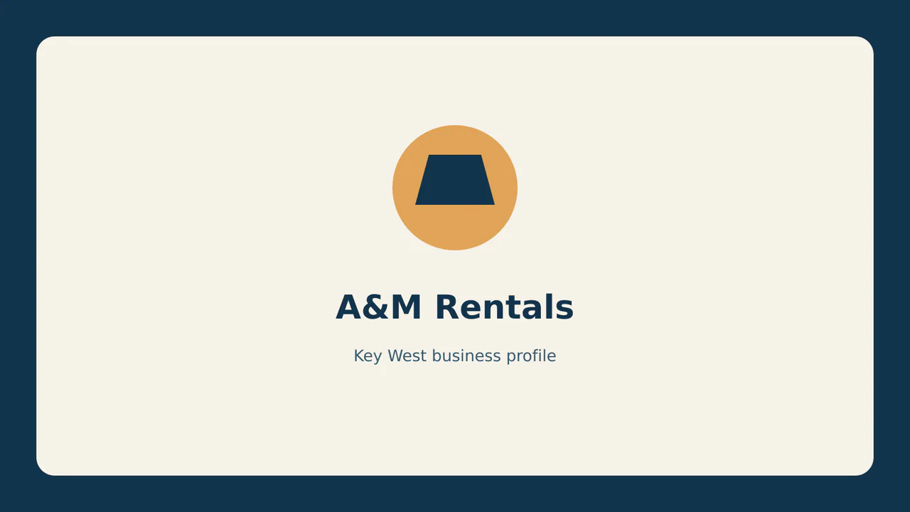 A&M Rentals profile identifier; RealReviews editorial text mark, not the business's official logo or a photograph.