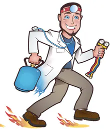 Dr. P's HVAC Heating & Air Conditioning logo