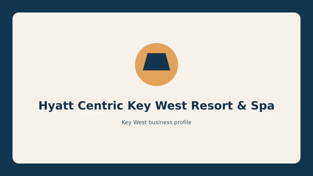 Hyatt Centric Key West Resort & Spa profile identifier; RealReviews editorial text mark, not the business's official logo or a photograph.