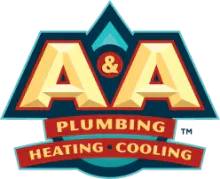 A&A Plumbing, Heating, and Cooling logo