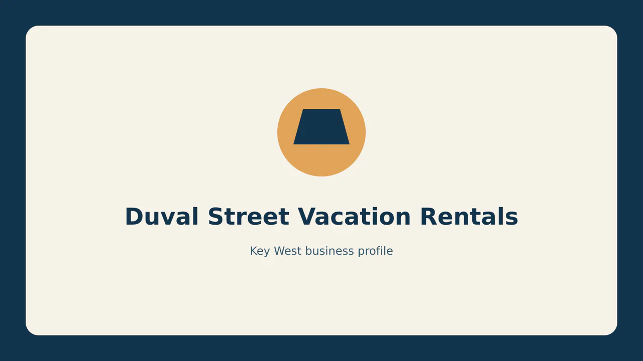 Duval Street Vacation Rentals profile identifier; RealReviews editorial text mark, not the business's official logo or a photograph.