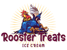 Rooster Treats Ice Cream and Mini Donuts logo