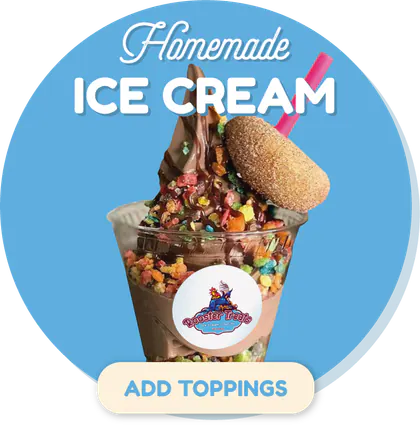 Rooster Treats Ice Cream and Mini Donuts logo
