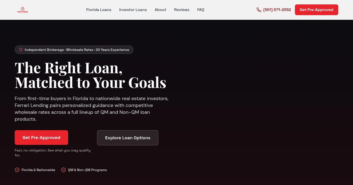 Ferrari Lending - Mortgage Broker profile media