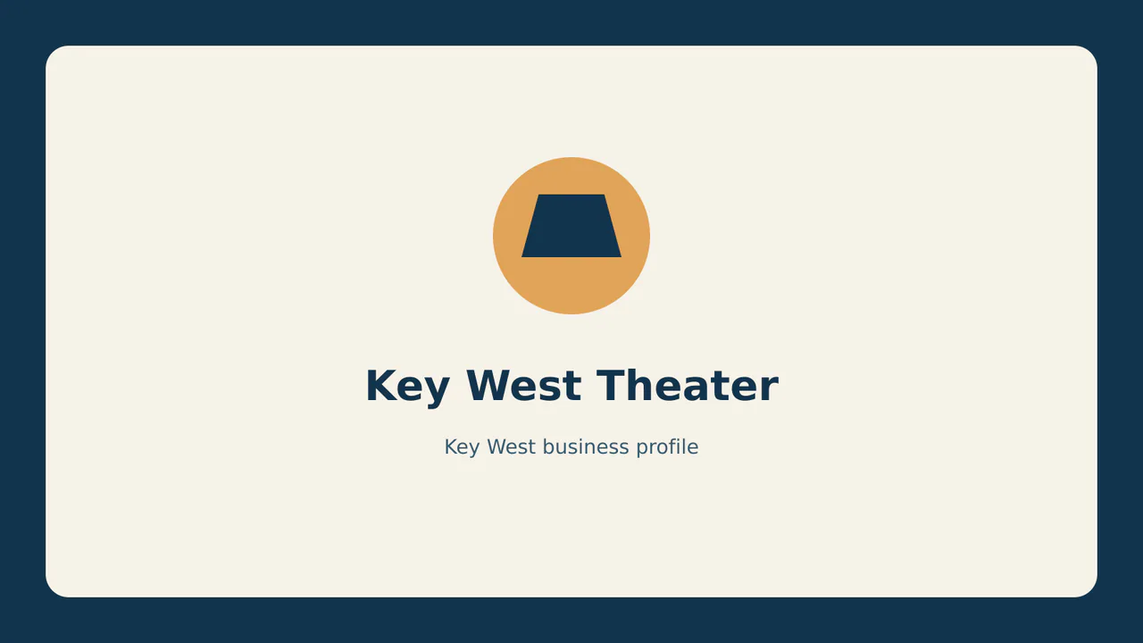 Key West Theater profile identifier; RealReviews editorial text mark, not the business's official logo or a photograph.