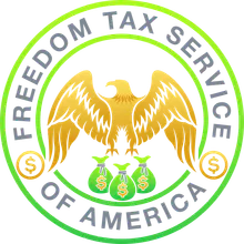 Freedom Tax Service of America logo for Tax Preparation in West Palm Beach, FL