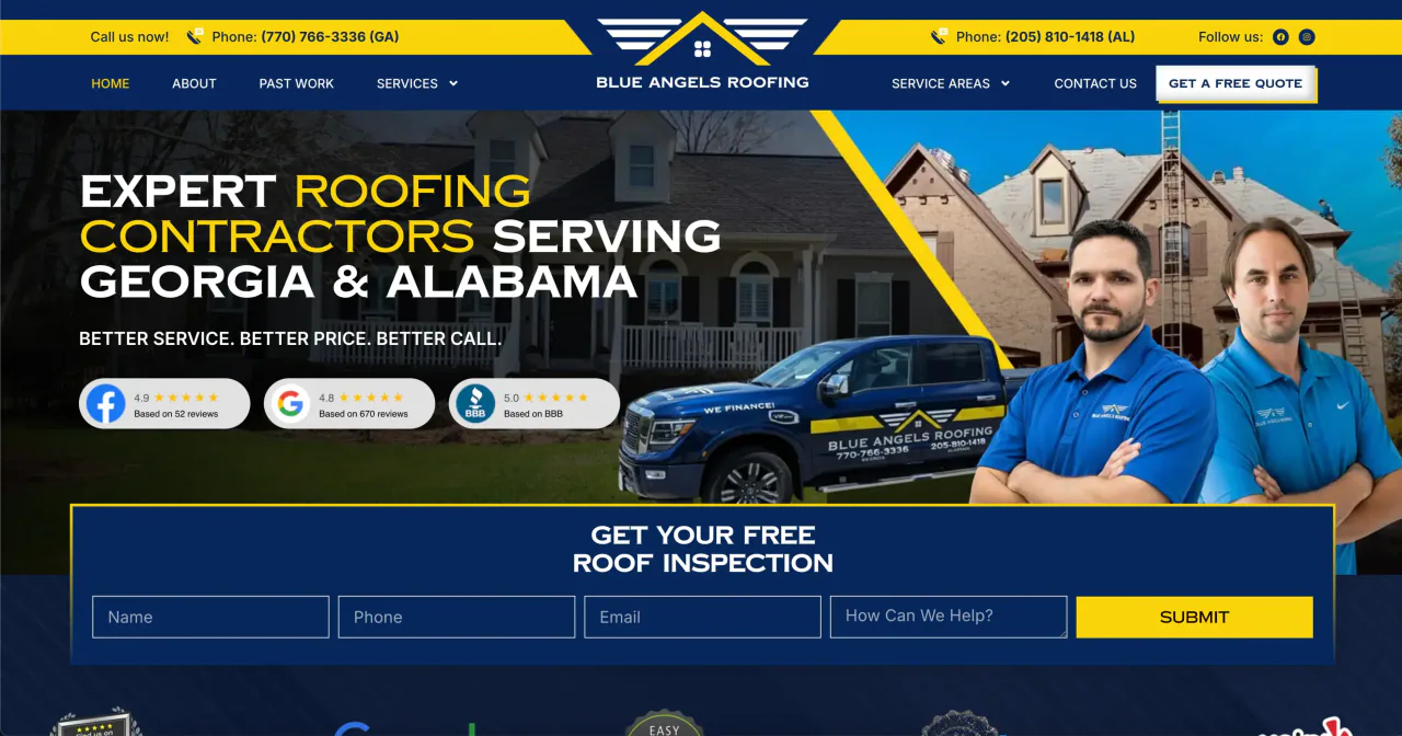 Blue Angels Roofing Birmingham profile media