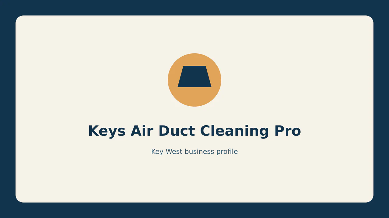 Keys Air Duct Cleaning Pro profile identifier; RealReviews editorial text mark, not the business's official logo or a photograph.