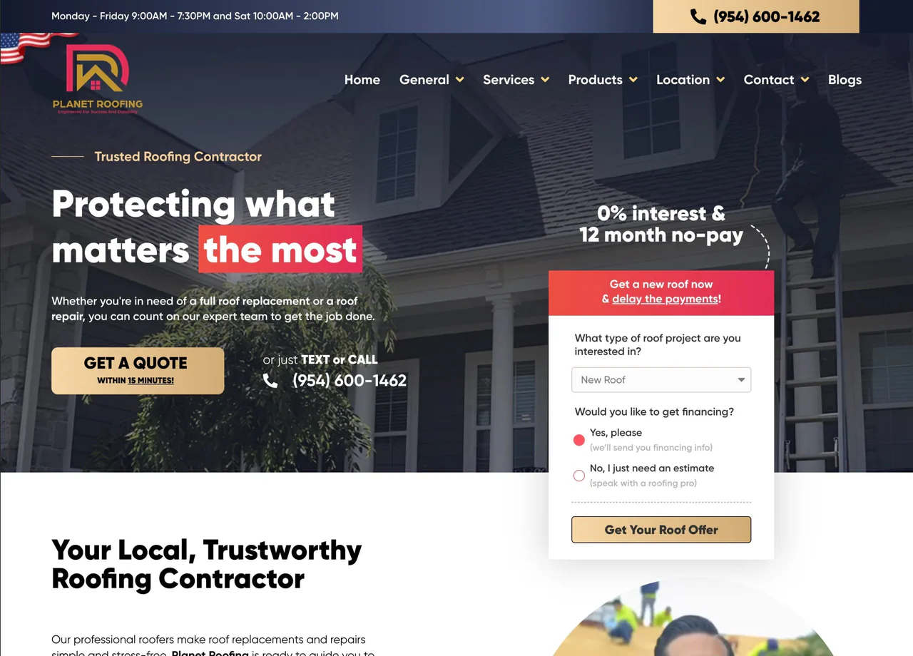 Planet Roofing profile media