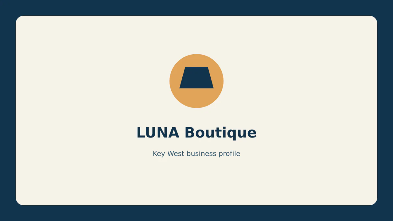 LUNA Boutique profile identifier; RealReviews editorial text mark, not the business's official logo or a photograph.