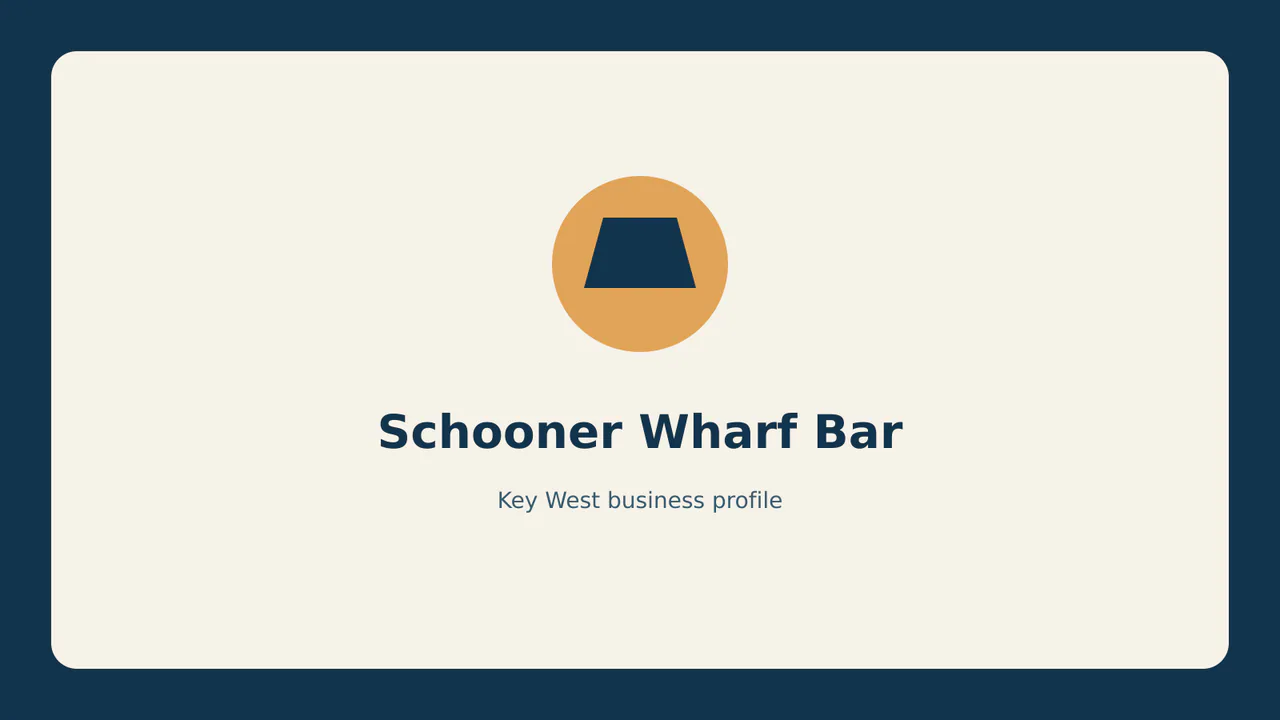 Schooner Wharf Bar profile identifier; RealReviews editorial text mark, not the business's official logo or a photograph.