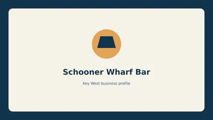 Schooner Wharf Bar profile identifier; RealReviews editorial text mark, not the business's official logo or a photograph.