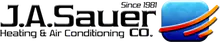 J.A. Sauer, Co. Heating & Air Conditioning logo