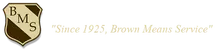 Brown Moving & Storage logo