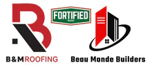 B & M Roofing logo