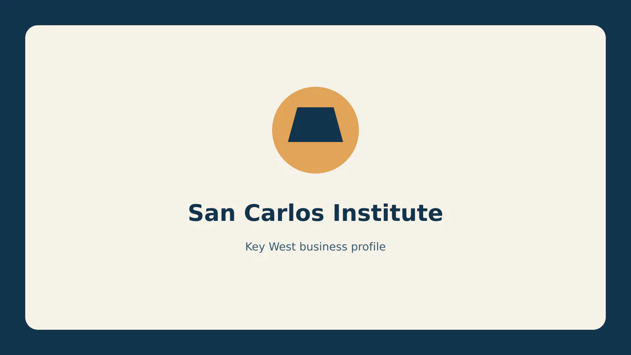San Carlos Institute profile identifier; RealReviews editorial text mark, not the business's official logo or a photograph.