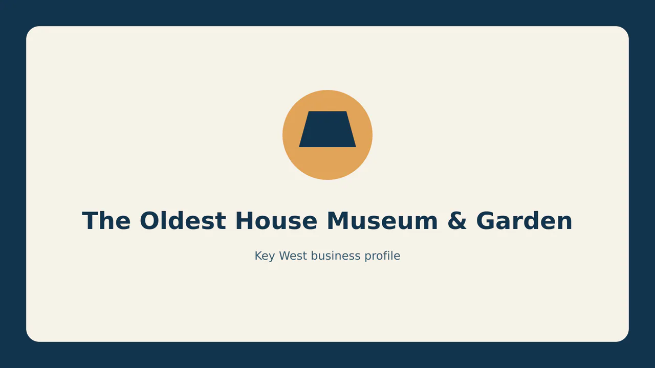 The Oldest House Museum & Garden profile identifier; RealReviews editorial text mark, not the business's official logo or a photograph.