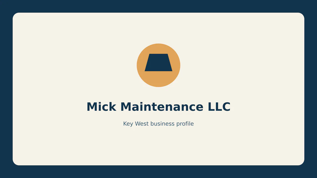 Mick Maintenance LLC profile identifier; RealReviews editorial text mark, not the business's official logo or a photograph.
