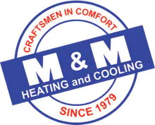 M & M Heating & Cooling logo