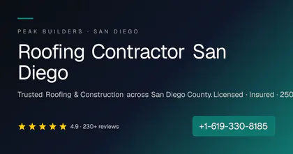 Peak Builders & Roofers of San Diego media 1
