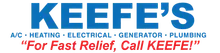 Keefe's Air Conditioning Heating Electrical Generator & Plumbing logo