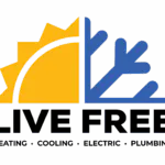 Live Free Heating Cooling Electric logo