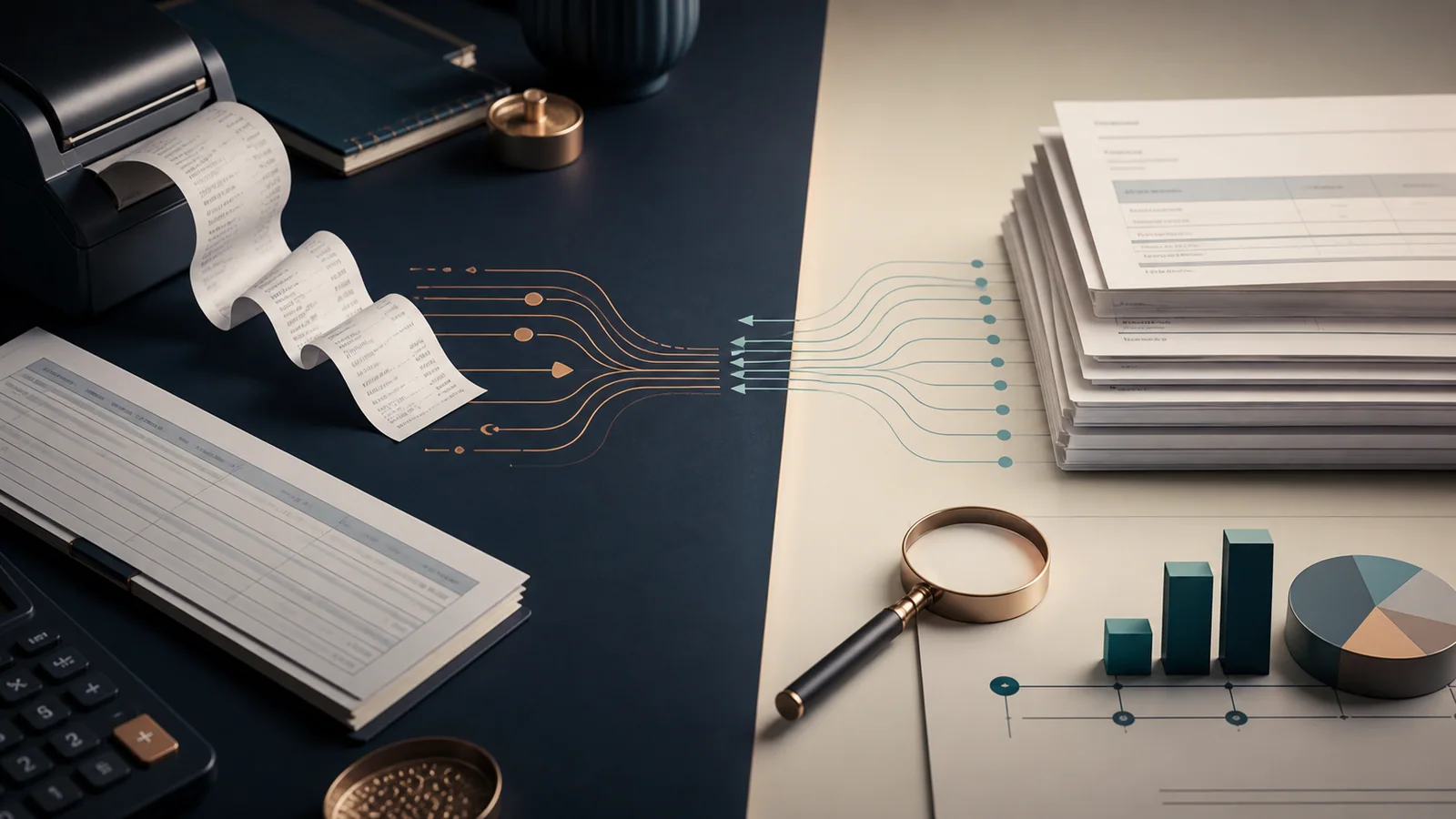Business owner comparing an eligible invoice factoring record with an MCA future-sales remittance model